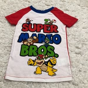 Super Mario Bros. pajama top boys size 6